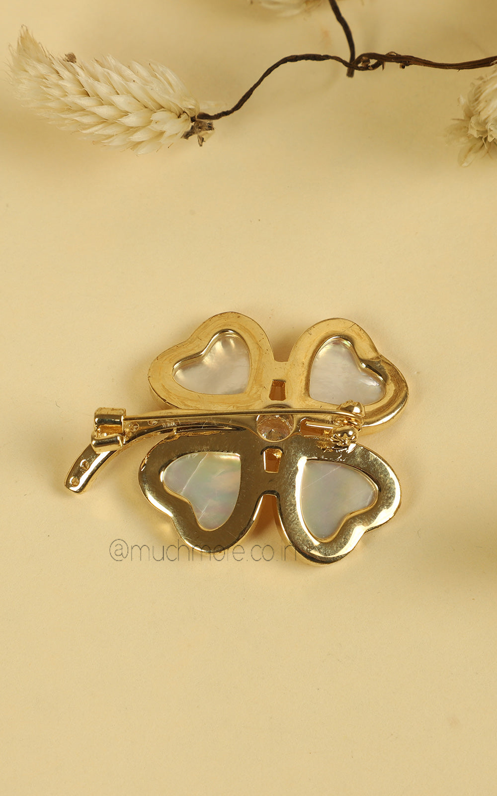 Lucky Clover Charm Brooch Buy Online At Much-More
