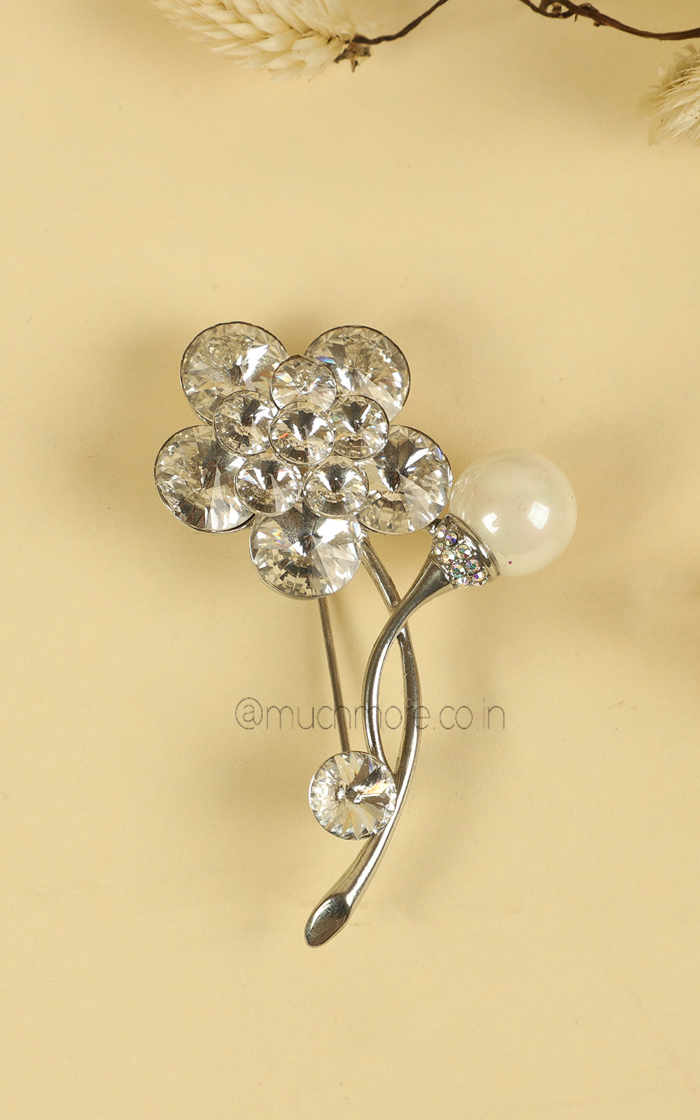 Buy Online Lowest Price Silver Polish Brooch