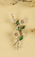 Buy Flower Bunch Gold Polish Brooch Pin