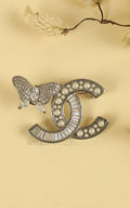 CC Brooch With Butterfly In Silver Polish Buy Online