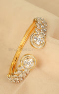 Gold Finish Diamond Bracelet for Wedding & Party Wear