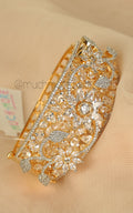 Gold Polish Designer Zircon Studded Women Bracelet