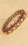 Polki With Ruby Kada Bracelet Buy Online In India