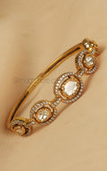 Traditional Bracelet Made With Polki Zircon Bracelet