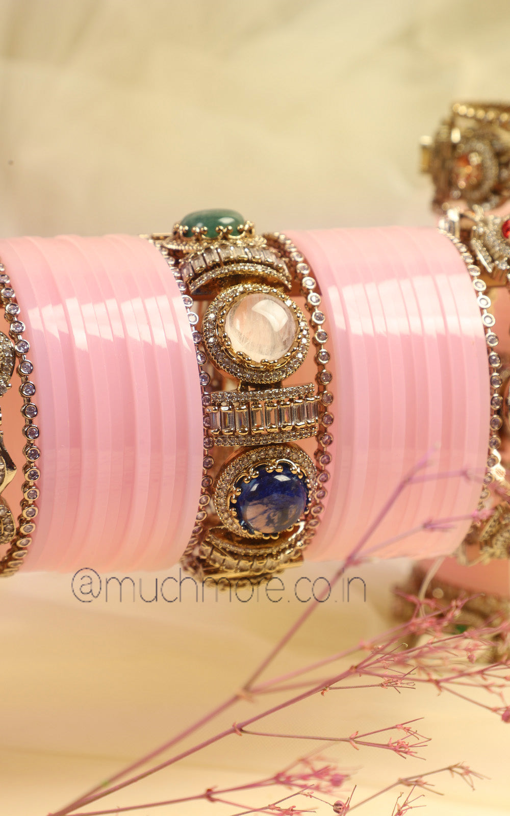 Bridal Chura Collection | Baby Pink Designer Chooda