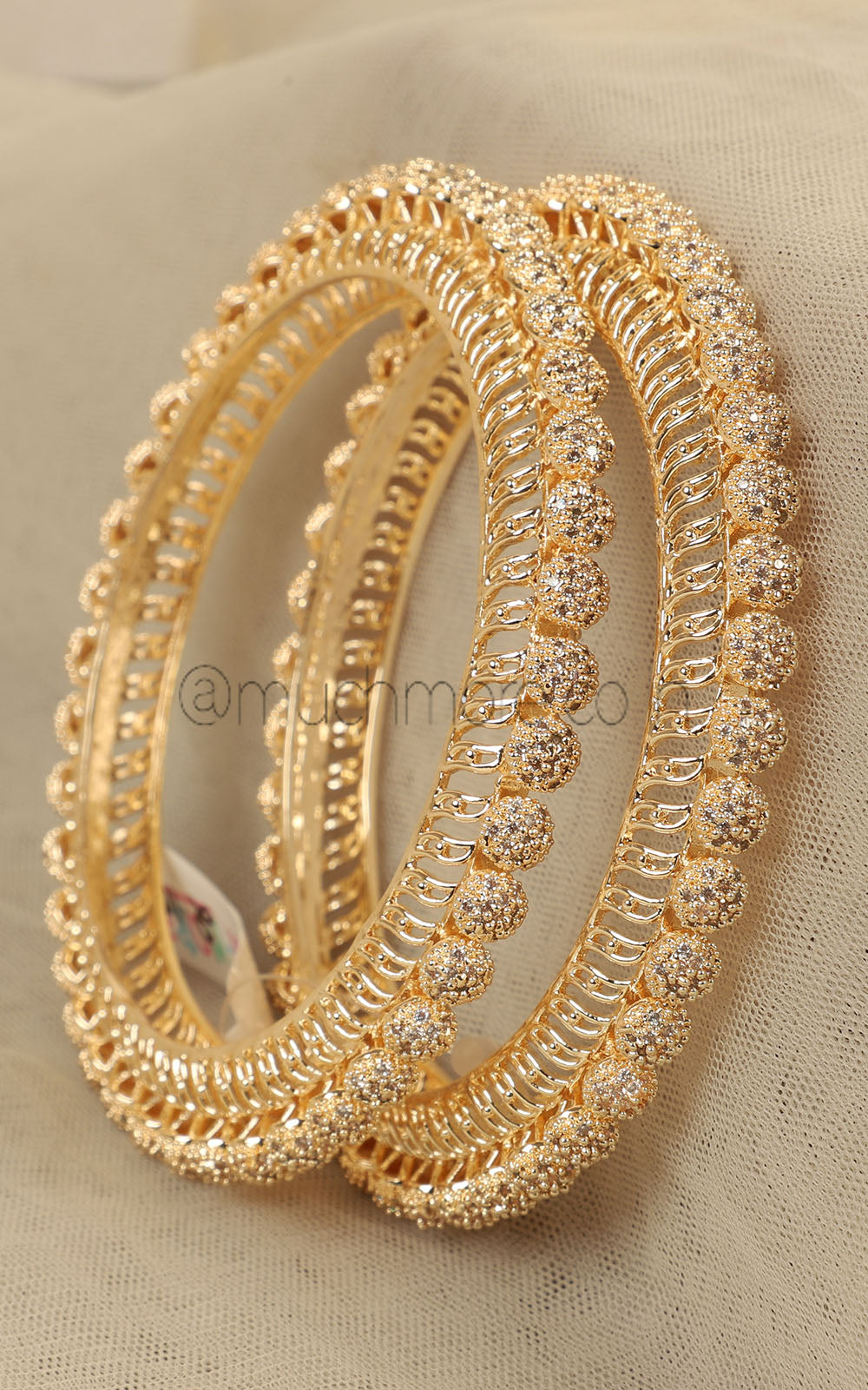 Buy Gold Polish Diamond Pacheli For Bride To Be