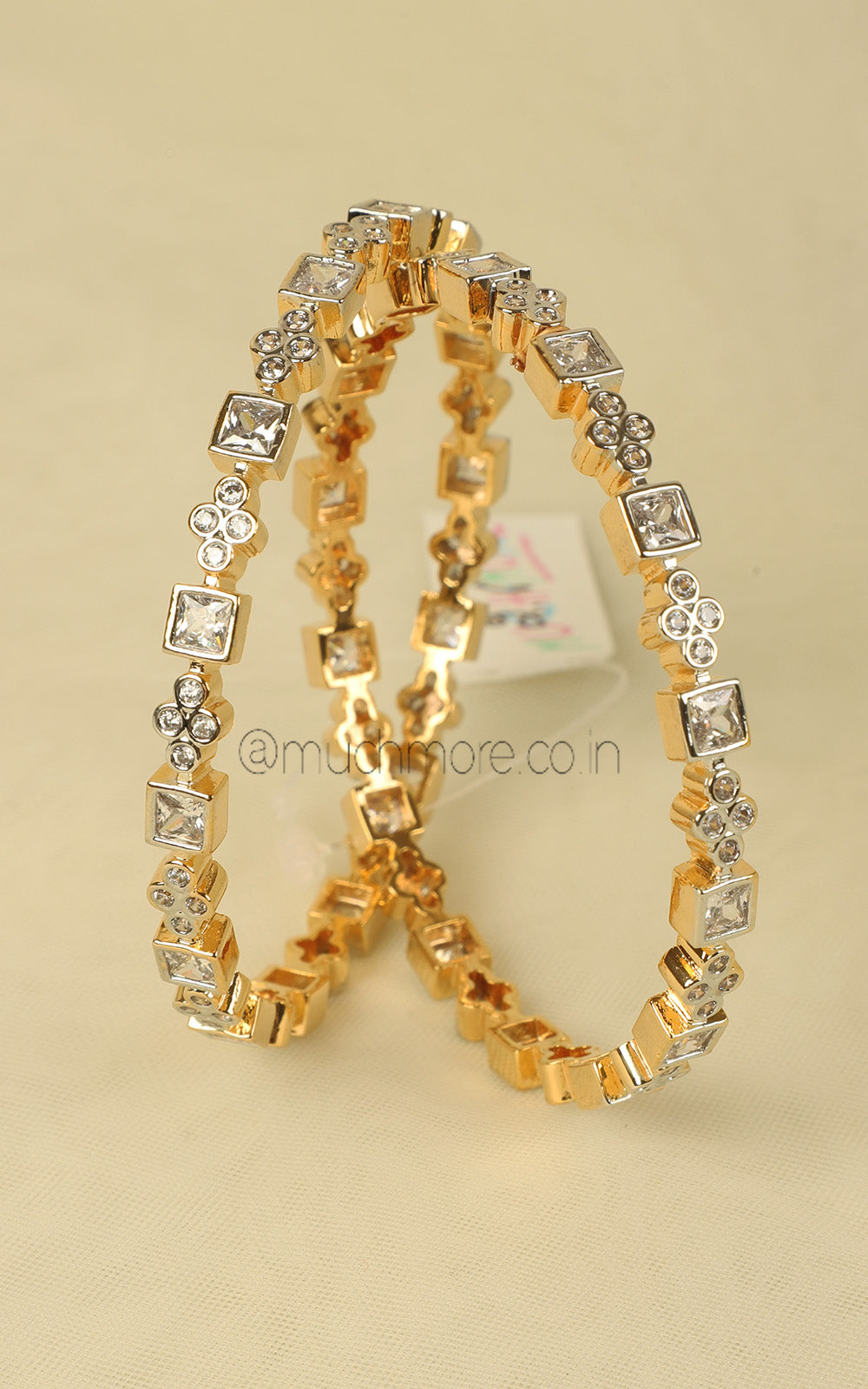 Buy Luxury Diamond Bangles Online in India Much More Jewellery
