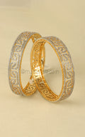 Timeless Gold Polish Diamond Bangles For Women