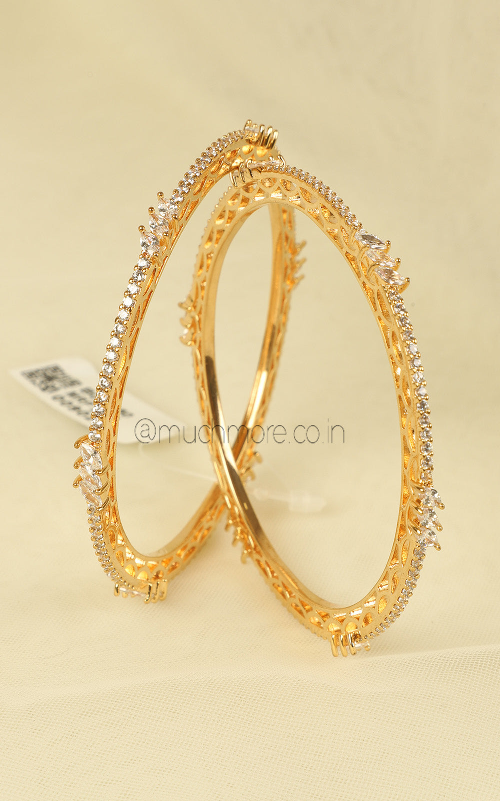 Daily Wear Light And Sleek American Diamond Bangles