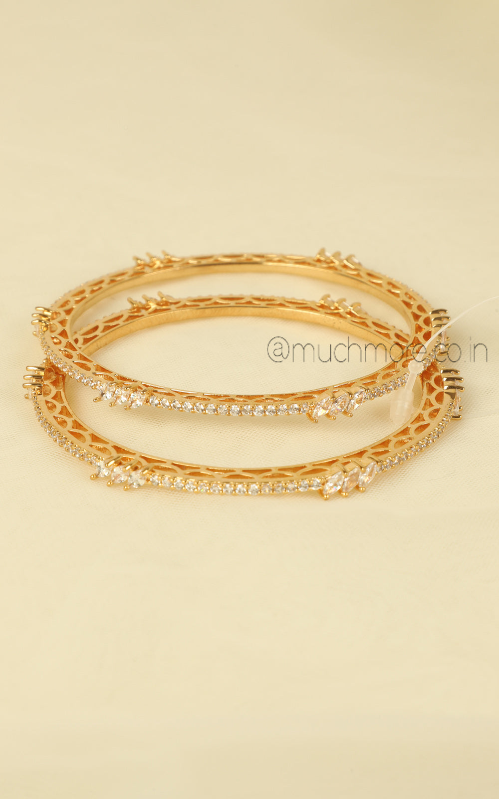 Daily Wear Light And Sleek American Diamond Bangles