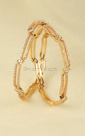 Best Quality Diamond Gold Polish Bangles For Working Women