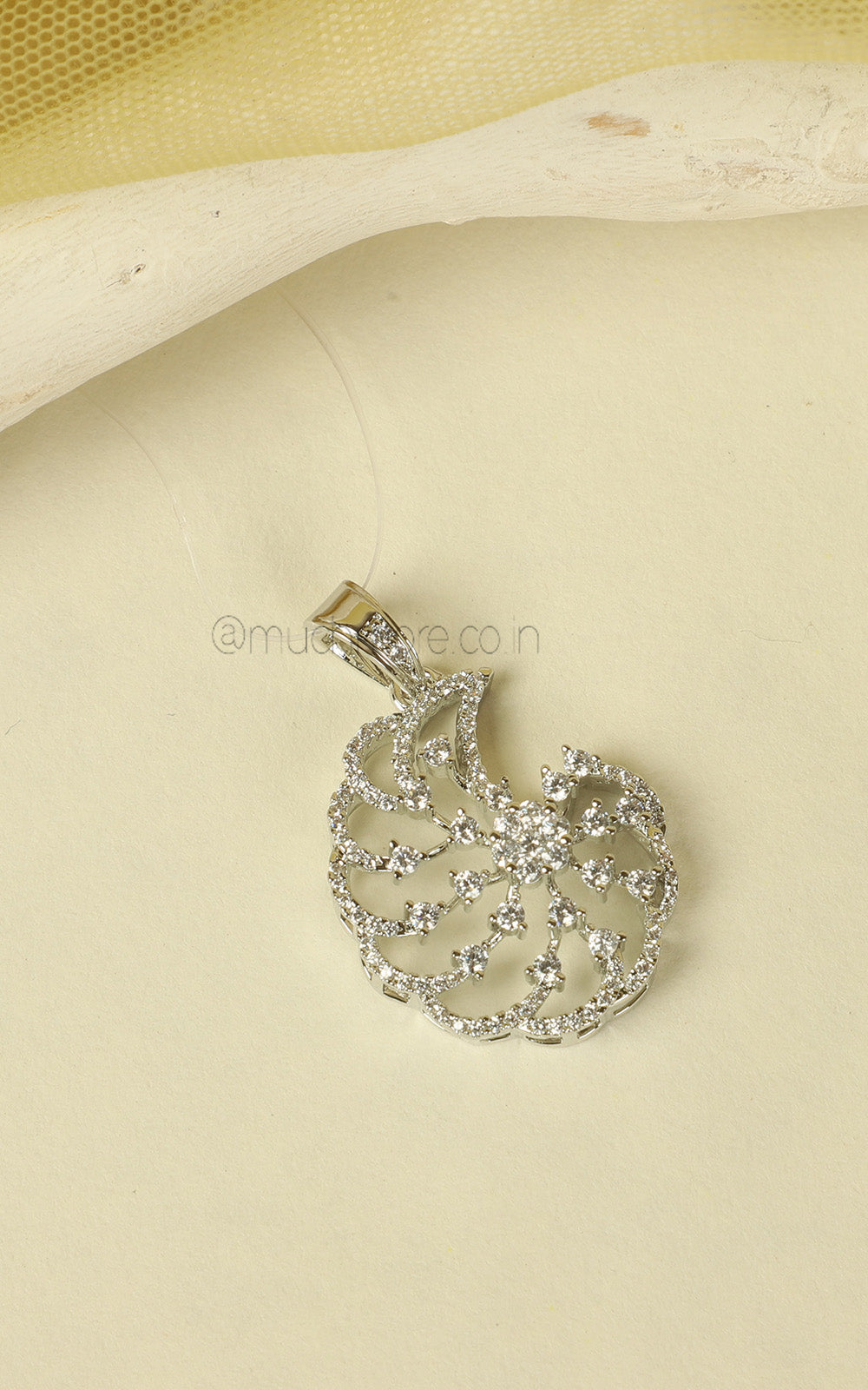 Designer American Diamond Cute And Small Pendant For Women