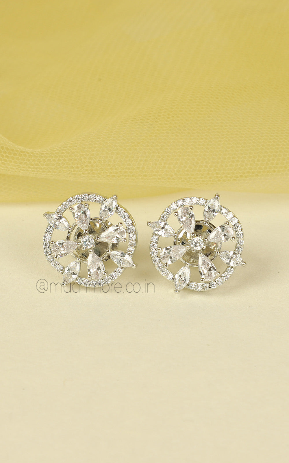 Office Wear American Diamond Small Pendant For Women