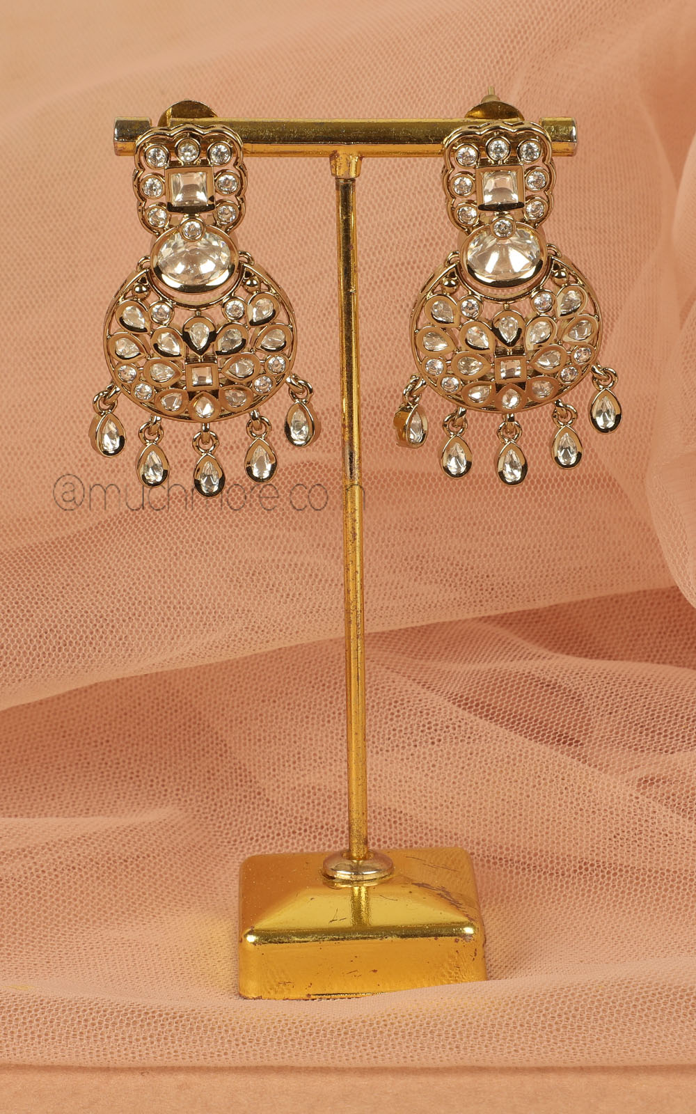 Antique Gold Polish Low Price Earrings Online In India