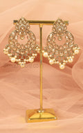 Ethnic Antique Gold Pearl Earrings For Women