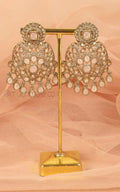 Antique Gold Polish Baby Pink Women Earrings Buy At Much More