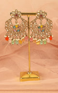 Buy Now Multi Color Antique Gold Polish Women Earrings
