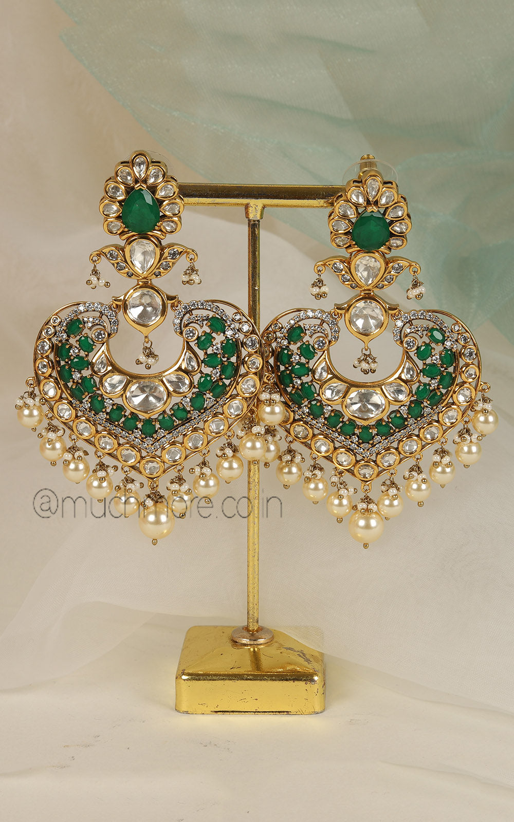 Shop Polki And Diamonds Trending Kundan Earrings