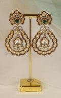 Gold Polish Ethnic Kundan Earrings Buy At Much More