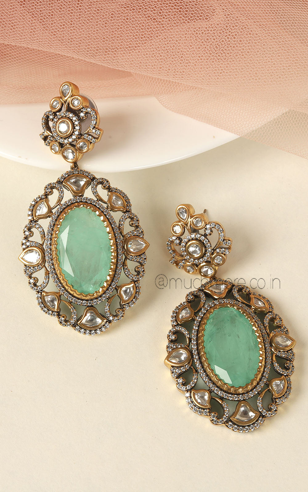 Designer Fusion Earrings And Ethnic Kundan Earrings Buy Online