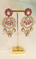 Beautifully Crafted Ruby Earrings Enhance Wedding Looks