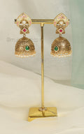 Ruby Green Meenakari Jhumki Buy Online At Much-More