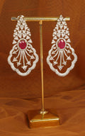 High Quality Zircon Diamond Earrings Silver Polish | Buy Online India