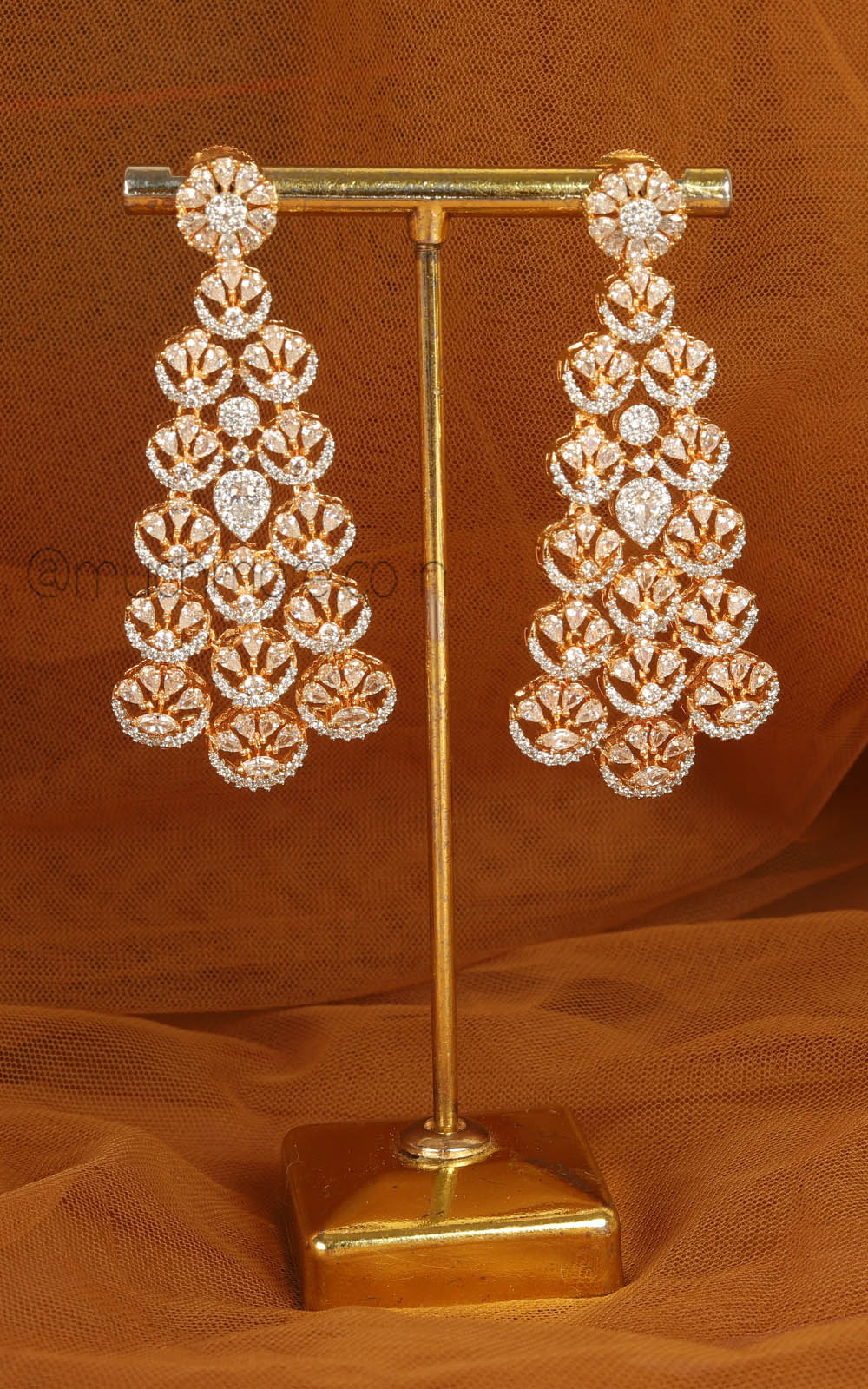 Shop Best Selling Zircon Earrings With Premium Gold Polish