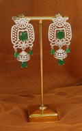 Shop Best Selling Emerald Green Zircon Diamond Earrings.