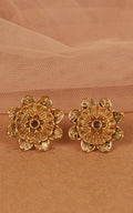Gold Look Simple Studs For Mid Aged Ladies And Women