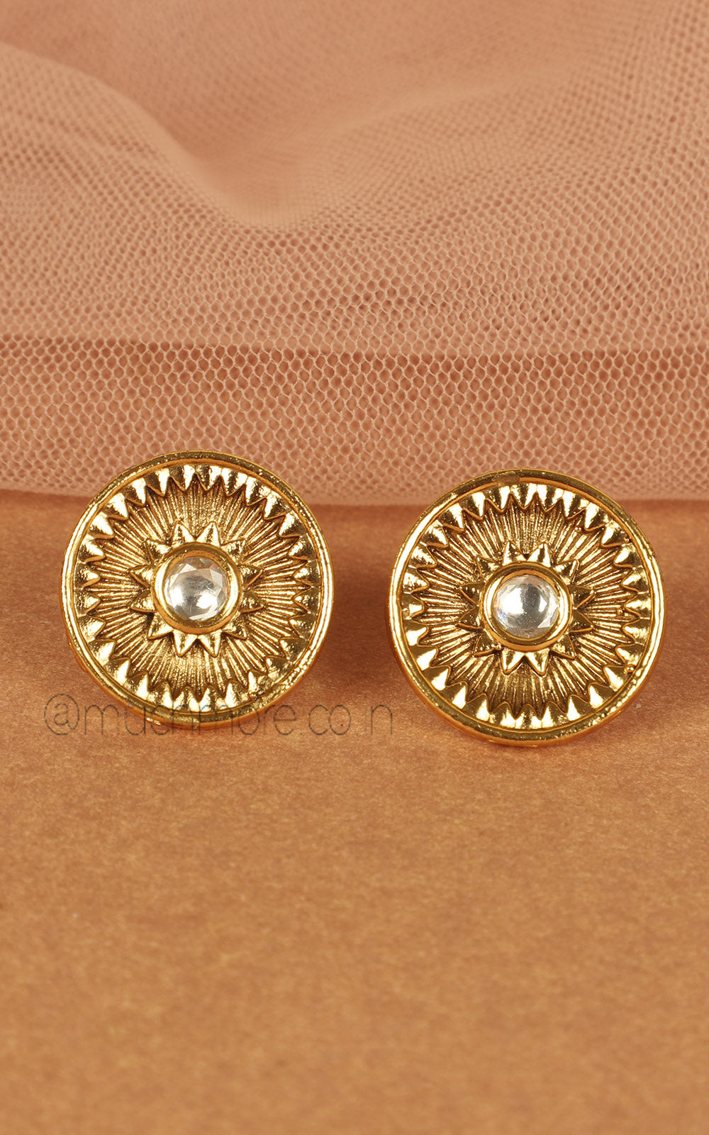 Shop Light Weight Gold Look Stud Earrings for Women