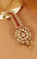 Ruby Green Kundan Designer Kalgi Form Groom Safa/ Pagri