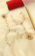 Kundan And Pearl Ruby Hathphool For Brides To Be