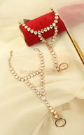 Buy Uncut Kundan Gold Polish Unique Design Hathphoool