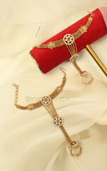 Bridal Gold Polish Hathphool For Wedding & Festive Wear