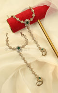 Emerald Green Bridal Hathphool For Traditional Indian Weddings