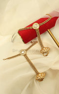 White Kundan Gold Look Hathphool For Heavy Bridal Look