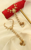 Gold Look Hathphool With Pearl Work Buy At Much More