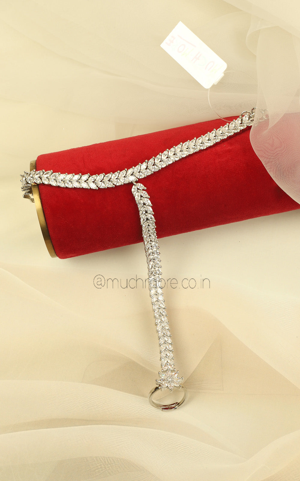 Buy Marquise Cut Dimaonds In Silver Polish Hathphool Online