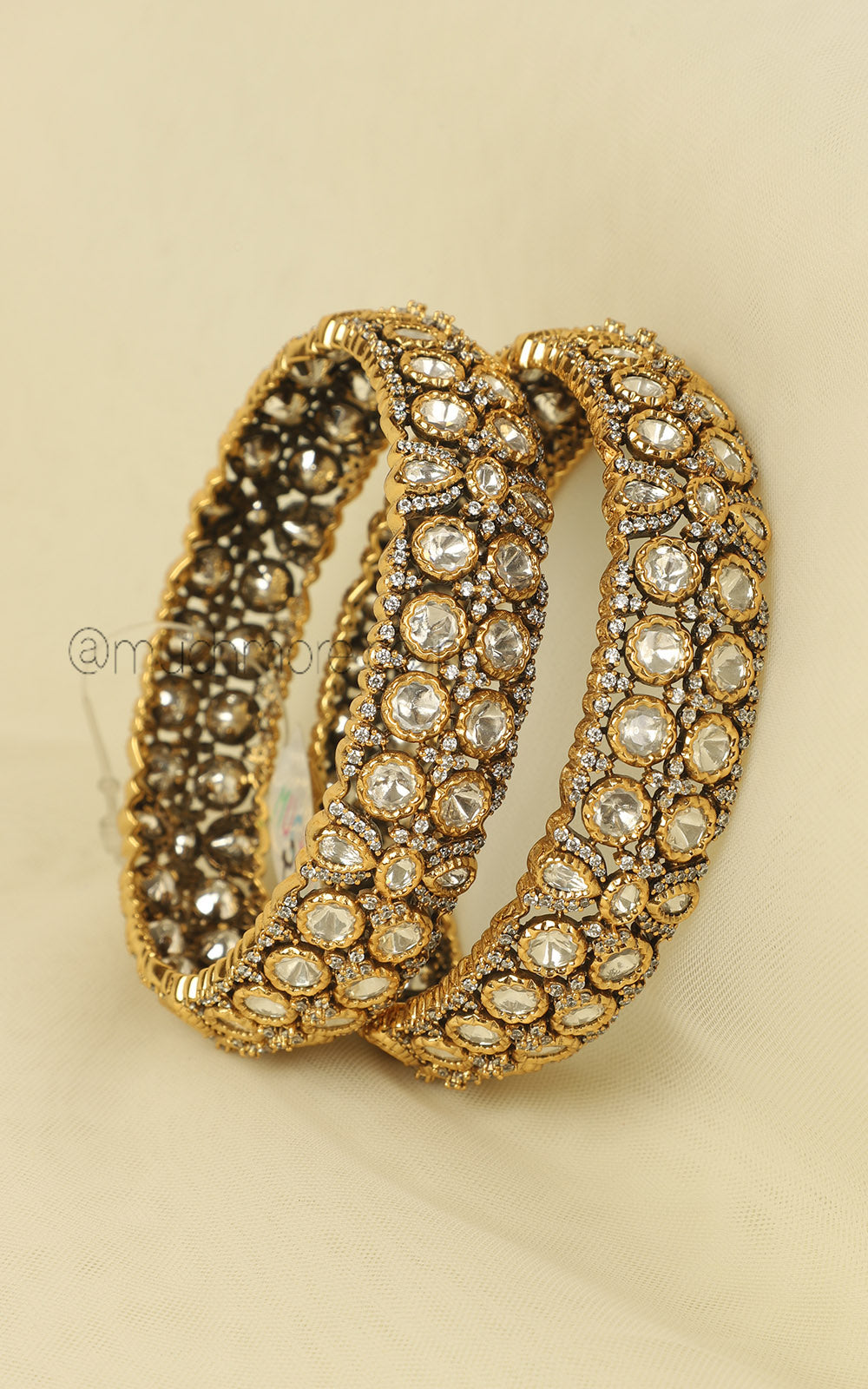 Buy Designer Polki Diamonds Kangan Kada Bangles