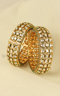 Traditional Gold Polish Kada Kangan Bangles At Much More