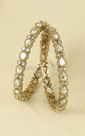 Buy Dull Gold Polish Sleek Bangles For Wedding