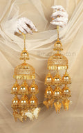 Butterfly Hanging Gold Polish Light Weight Weeding Kaleeras