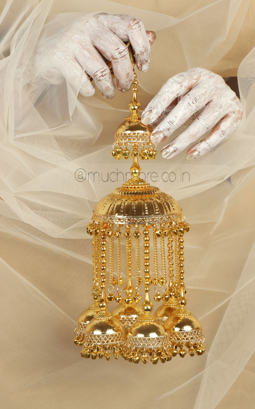 Pure Yellow Gold Color Light Weight Bridal Kaleeras