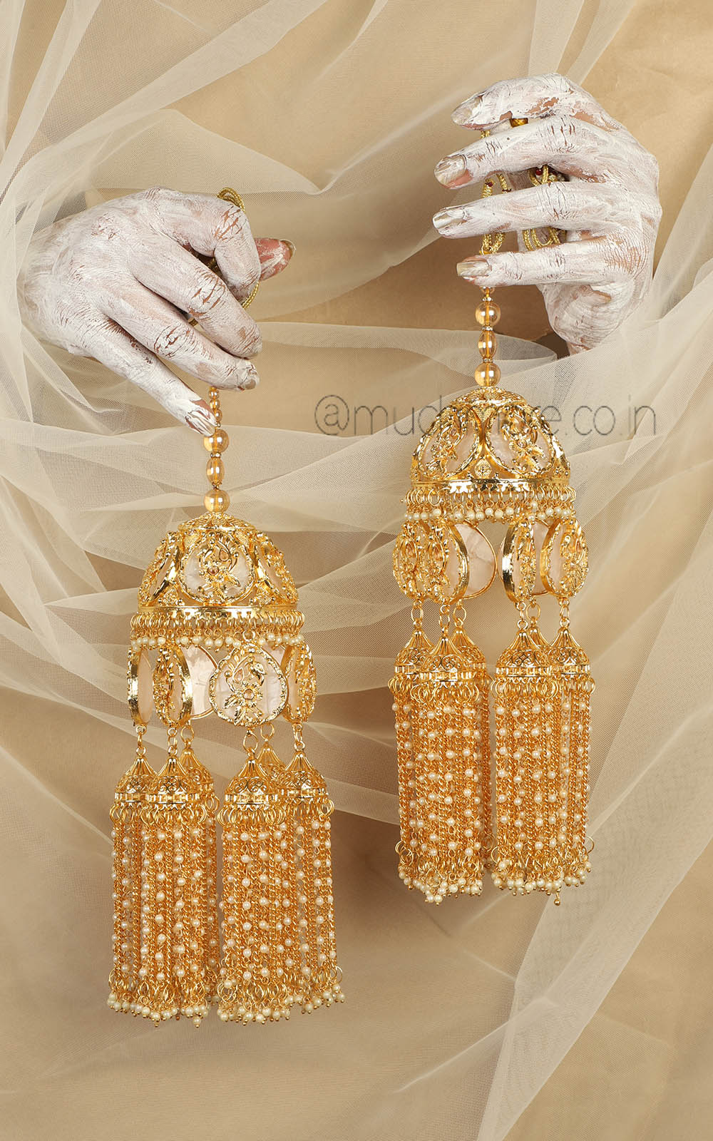 Buy Gold Polish Bridal kalire For Chooda Ceremony