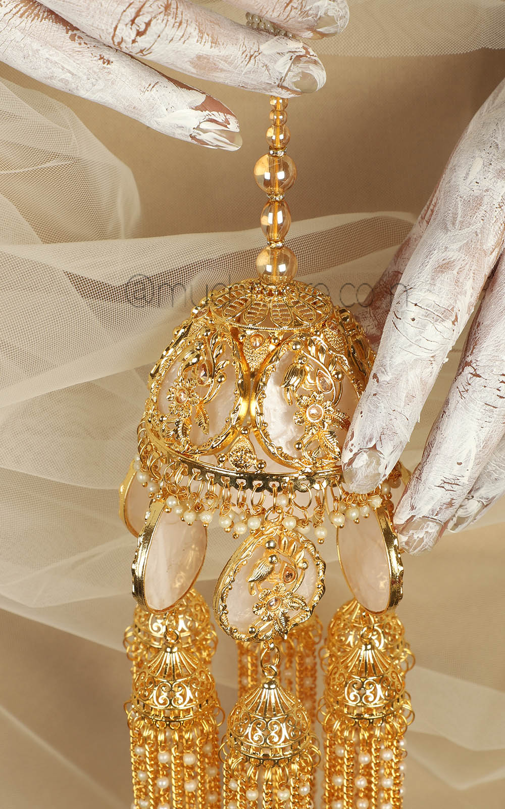 Buy Gold Polish Bridal kalire For Chooda Ceremony