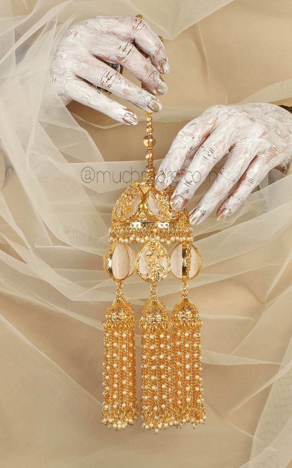 Buy Gold Polish Bridal kalire For Chooda Ceremony