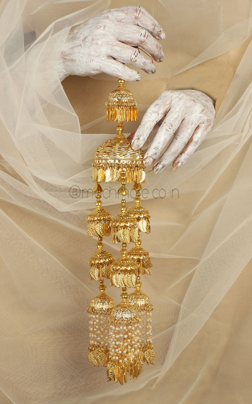 Much More Gold Polish Pearl Punjabi Wedding Kaleera