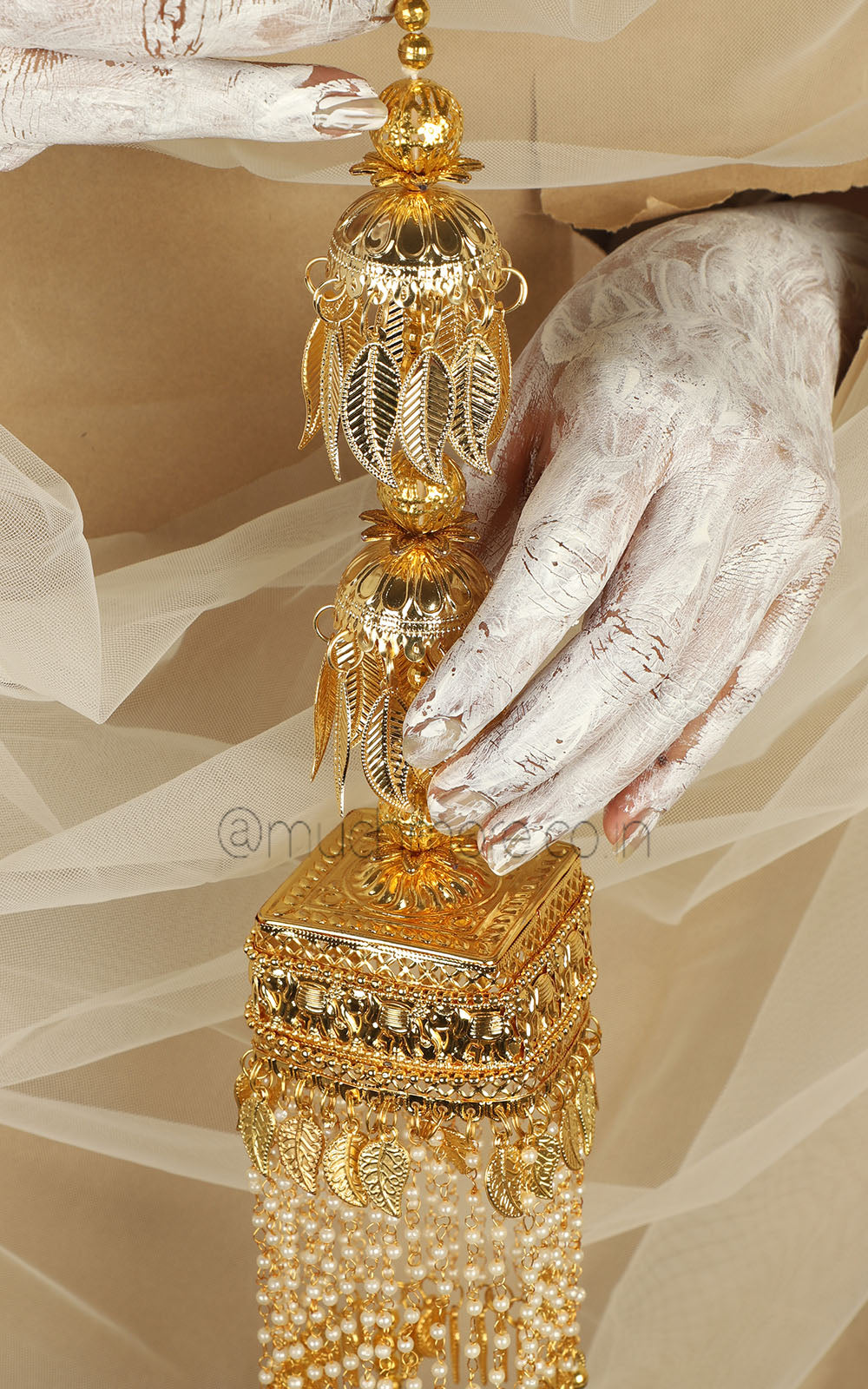 Gold Polish Traditional Punjabi kalire Buy Online