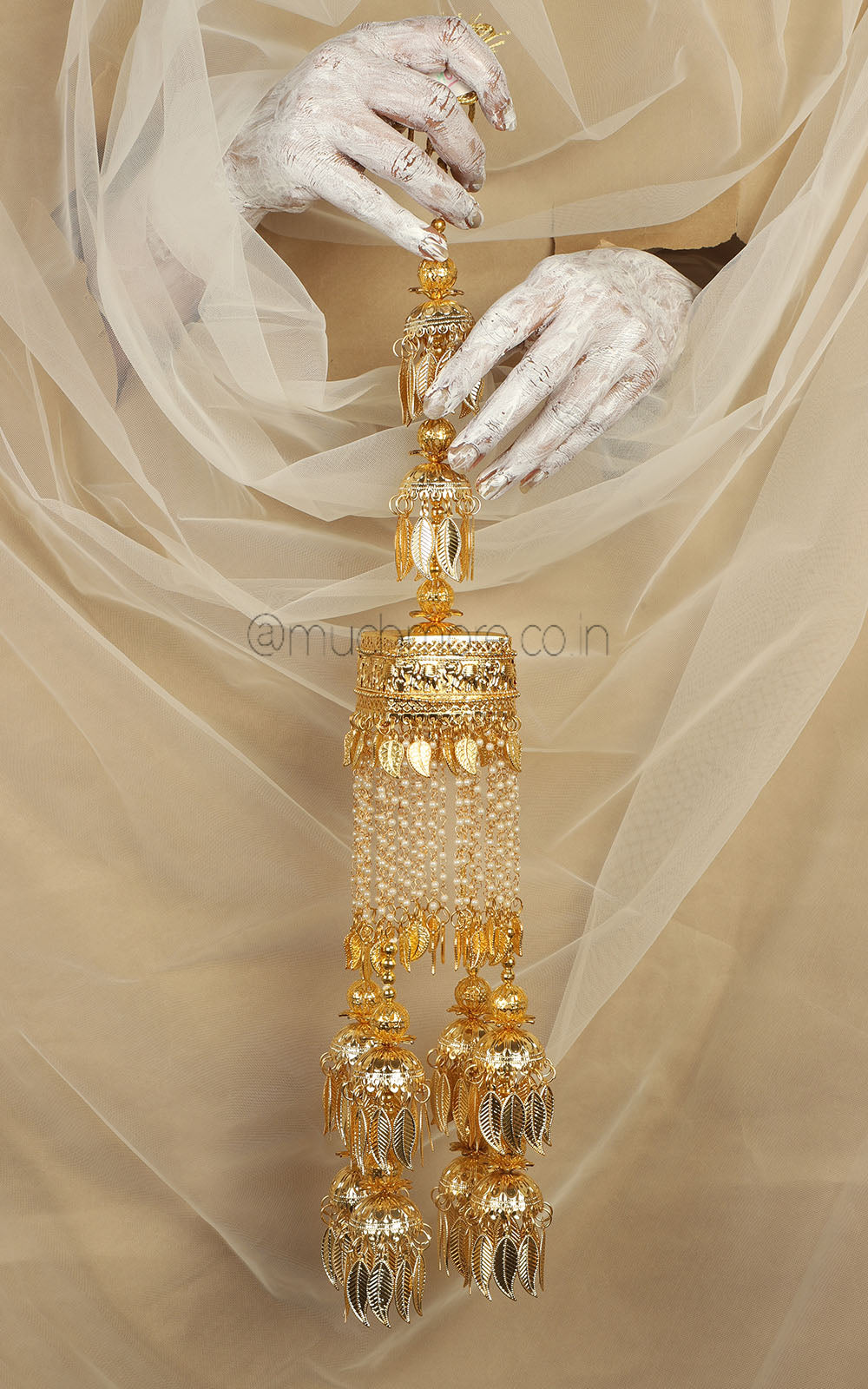 Gold Polish Traditional Punjabi kalire Buy Online